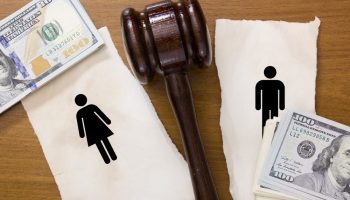 Divorce section of the property by legal means