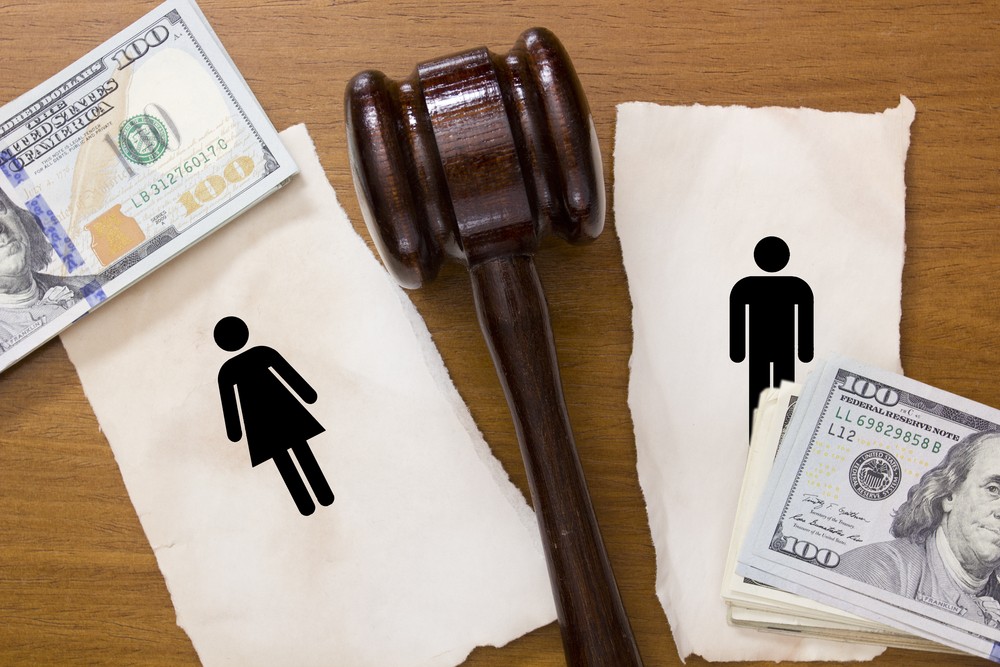 Divorce section of the property by legal means